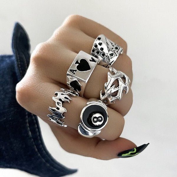 Ace of Spade Ring Set