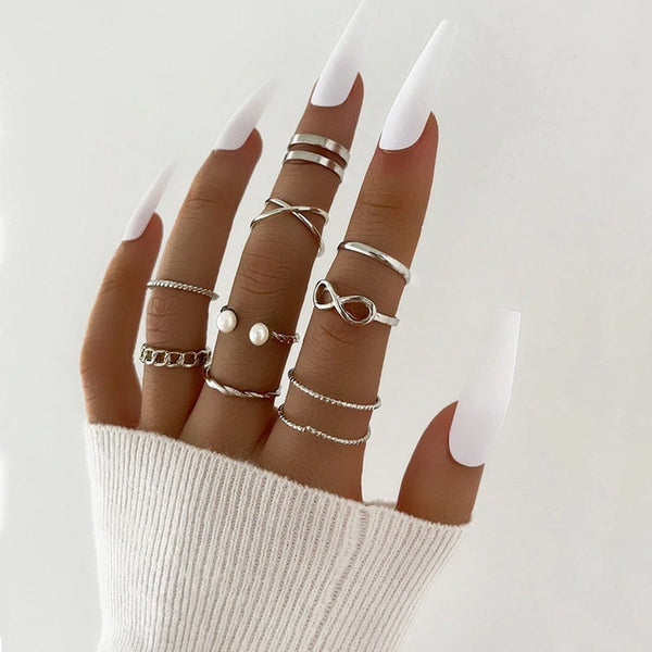 Boho Chic Ring Set