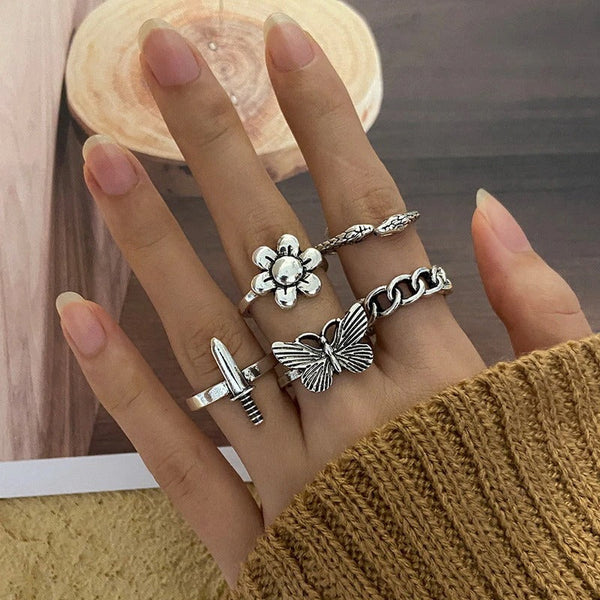 Dark Love Ring Set