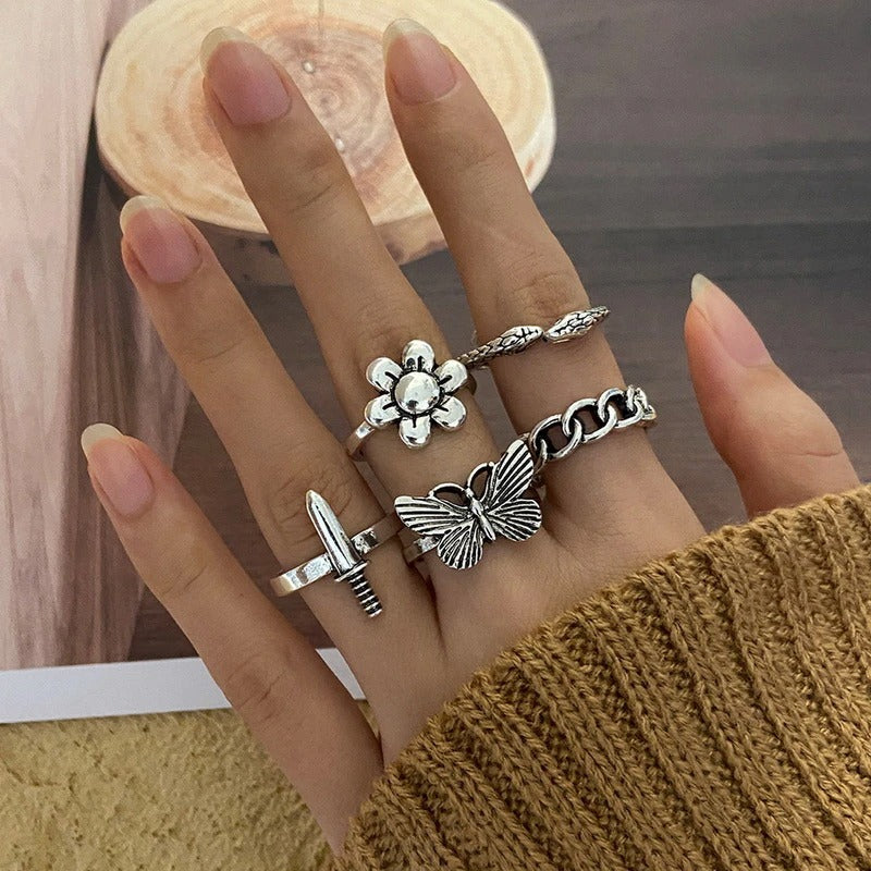 Dark Love Ring Set